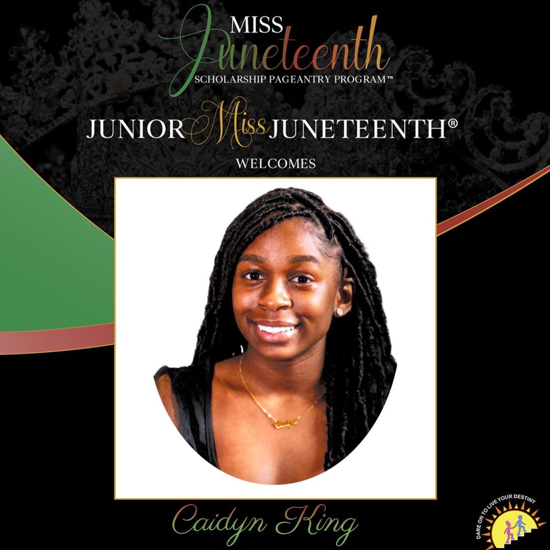 2023 Junior Miss Juneteenth America Participant - CAIDYN KING