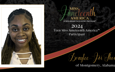 Meet Ms. Braylee-Joi Thomas, 2024 Teen Miss Juneteenth® America Participant