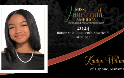 Meet Ms. Kaidyn Williams, 2024 Junior Miss Juneteenth® America Participant