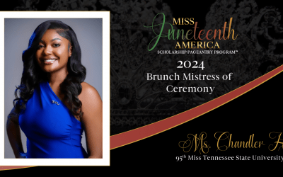 2024 Scholarship Brunch Mistress of Ceremony, Ms. Chandler Holt, 95th Miss Tennessee State Univ. Elect!