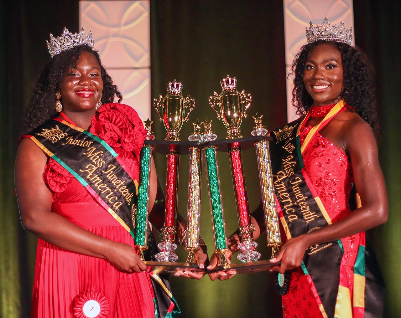 Erin Hammond and Tammy Maku - Miss Juneteenth America 2026 Crowned Queens