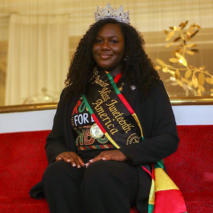 Erin Hammond - 2026 Junior Miss Juneteenth America Crowned Queen