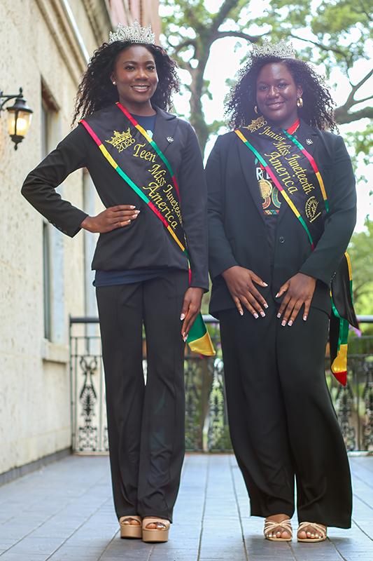 Queen Tammy Maku and Queen Erin Hammond, the 2026 Miss Juneteenth America queens.